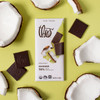 Theo Coconut 70% Dark Chocolate unwrapped