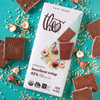 Theo Hazelnut Crisp 45% Milk Chocolate with Ingredients