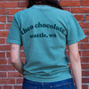 Eat Chocolate Outside Tee back view on model