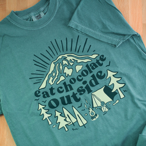 Eat Chocolate Outside Tee front view