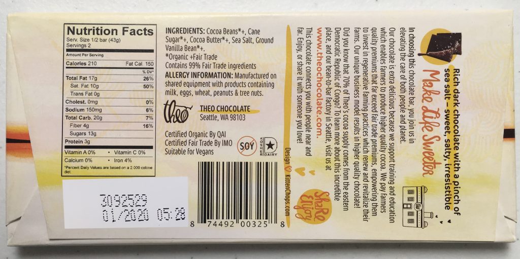 Recalled Chocolate Bar 