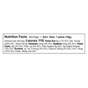 Theo Chocolate Peppermint Cocoa Cups, individually wrapped cup nutrition fact panel