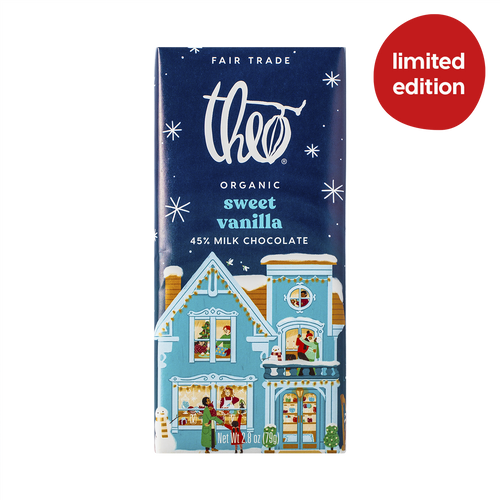 Theo Chocolate Sweet Vanilla 45% Milk Chocolate