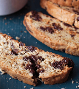 Coconut Curry-Milk Chocolate Biscotti